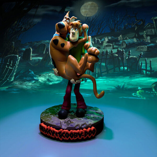 Shaggy and Scooby resin 3D print figure duo on spooky base by UEL Winner