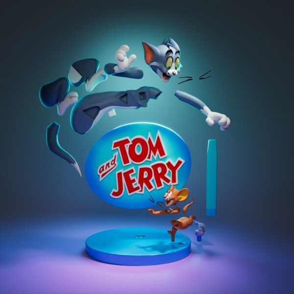 Tom and Jerry UEL Winner resin print sign vignette made to order HLI3DFX
