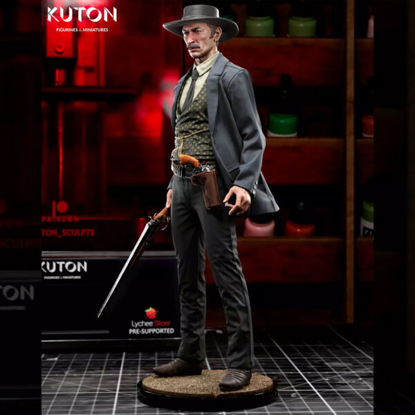 Colonel Mortimer resin print by Kuton Sculpts, available in 1/10 or 1/9 scale with alternate legs and hands plus shotgun and pistol options