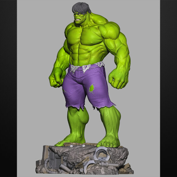 The Hulk resin print by Stalyn Quito, made to order, 1/6 scale figure or 1/10 scale bust, green or red variant