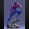 Spider-Man 2099 1/6 scale resin figure printed by HLI3DFX, sculpted by Stalyn Quito, posed on a futuristic tech-style display base