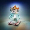 Figaro and Cleo resin print diorama by UEL Winner featuring a kitten on a fishbowl with a leaping goldfish