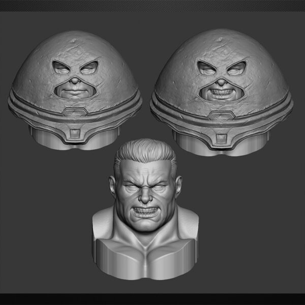 Juggernaut 3D resin print by Stalyn Quito, made to order, 1/6 scale figure or 1/10 scale bust, HLI3DFX