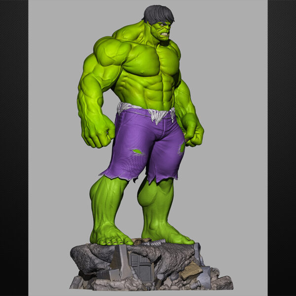 The Hulk resin print by Stalyn Quito, made to order, 1/6 scale figure or 1/10 scale bust, green or red variant