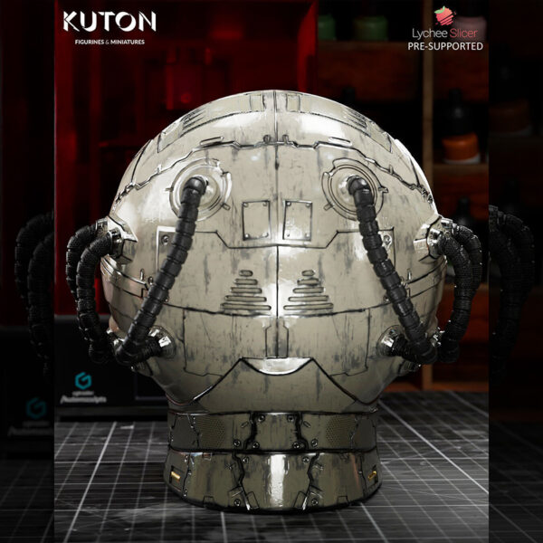 Rei Ayanami 1/10 scale resin print by Kuton Sculpts, seated figure with sci-fi pod base.