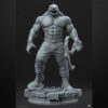 King Shark unpainted resin figure with muscular build, scars, and wide-open jaws.