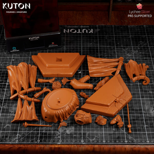 Goblin King 1/10 scale resin figure kit by Kuton Sculpts, printed by HLI3DFX