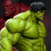 The Hulk resin print by Stalyn Quito, made to order, 1/6 scale figure or 1/10 scale bust, green or red variant