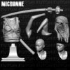 Michonne resin figure and bust 3D print by Kuton Sculpts (HLI3DFX)