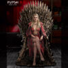 Rhaenyra resin print by Kuton Sculpts seated on an ornate throne, available as a 1/10 scale vignette or 1/9 scale bust