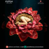 Himlay 1/10 scale resin print by Kuton Sculpts, sleeping figure curled inside a large flower.