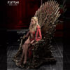 Rhaenyra resin print by Kuton Sculpts seated on an ornate throne, available as a 1/10 scale vignette or 1/9 scale bust