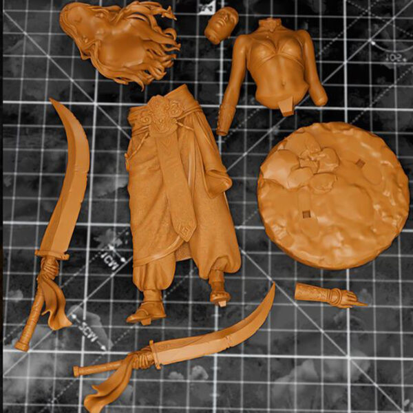 Zahiri resin print by Kuton Sculpts, scale options 1/10 figure or 1/9 bust.