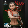 1/6 scale Mulan resin figure kit by Toon Studios on display base