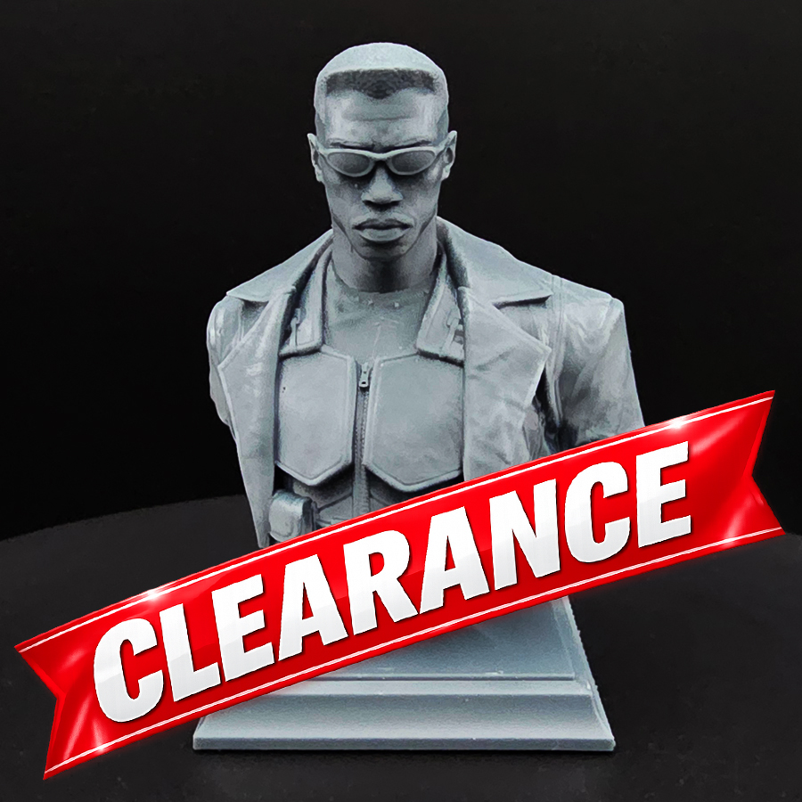 Blade bust resin kit (1/9 or 1/6) printed by HLI3DFX from CA3D, unpainted bust and base