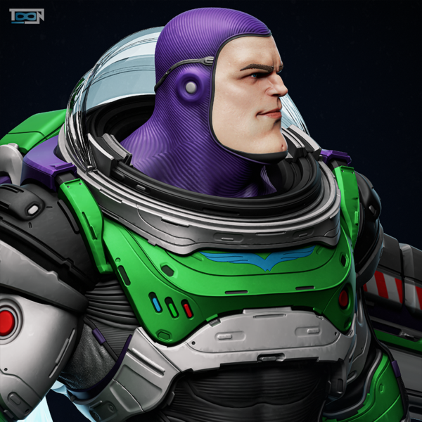 1/6 scale Buzz Lightyear resin figure kit by Toon Studios on display base