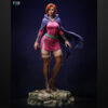 1/6 scale Sheila (Dungeons & Dragons) resin figure by Toon Studios on rocky base with flowing cape