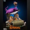 Flintstones 1/6 scale resin vignette by Toon Studios with Fred and Barney in the car and Dino on top (size comparison image)