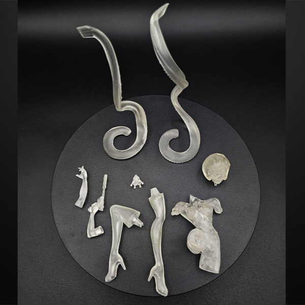 Clearance Dr. Mrs. The Monarch clear resin figure kit 7 inches tall 9 parts unpainted unassembled