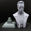 CA3D 1/6 scale Terminator bust resin 3D print raw kit unpainted and unassembled with base