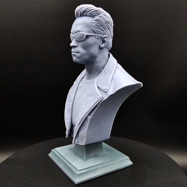 CA3D 1/6 scale Terminator bust resin 3D print raw kit unpainted and unassembled with base