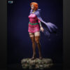1/6 scale Sheila (Dungeons & Dragons) resin figure by Toon Studios on rocky base with flowing cape