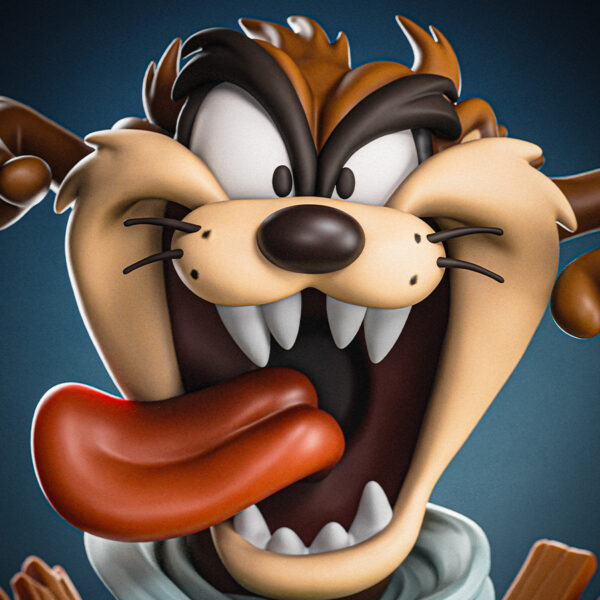 Toon Studios Taz 1/6 scale resin print unpainted parts made to order by HLI3DFX