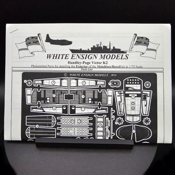 White Ensign Models 1/72 Handley Page Victor K2 exterior photo-etch detail set new in package